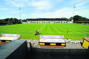 VEENDAM - Voetbal - FC Emmen - FC Groningen, voorbereiding seizoen 2015-2016, 11-07-2015,   stadion aan de Langeleegte