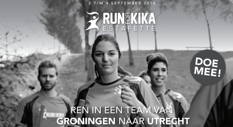 KiKa organiseert KiKa-estafette, run van Groningen naar Utrecht