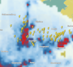 onweer-kaart