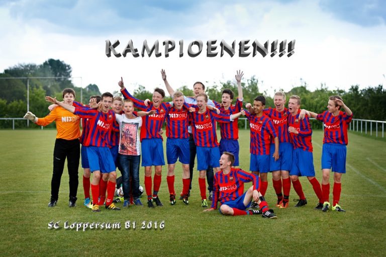 B-junioren SC Loppersum kampioen