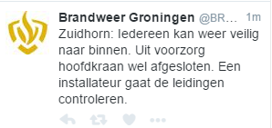 zuidhorn tweet gasleiding