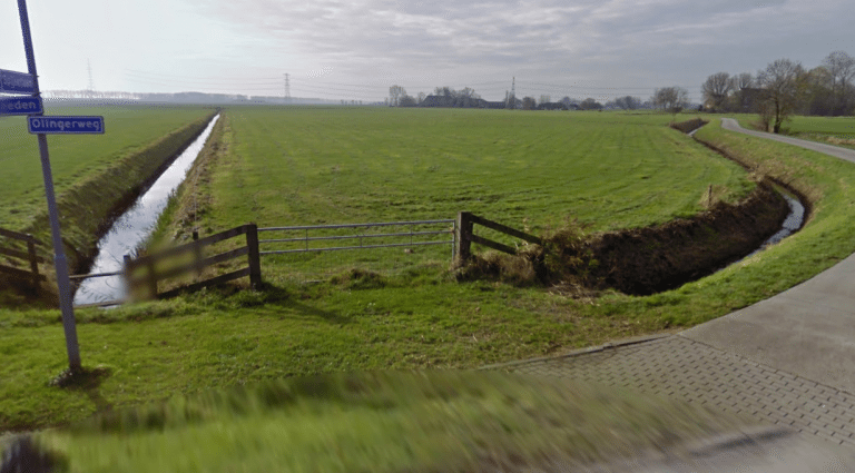 Onwel geworden vrouw valt in het water