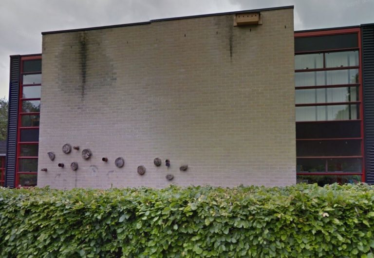 Brandlucht bij school in Haren