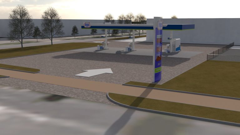 Nieuw tankstation op bedrijvenpark Rengers in Kolham