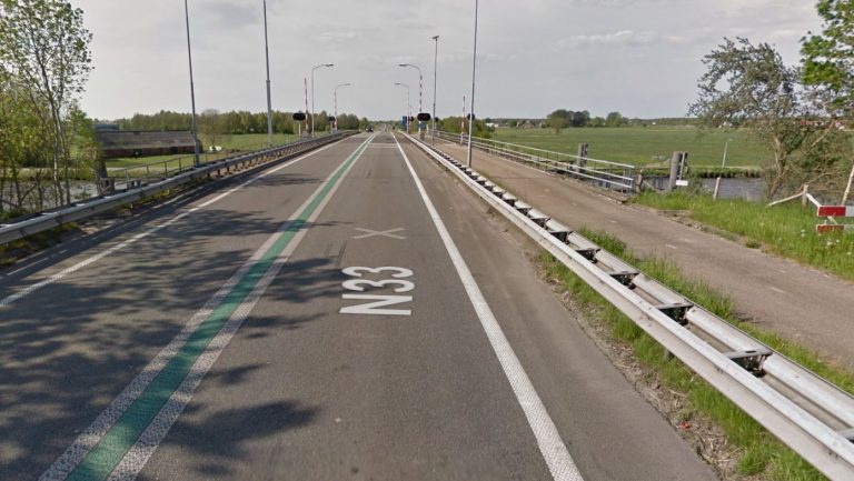 Forse kettingbotsing op N33 bij Appingedam