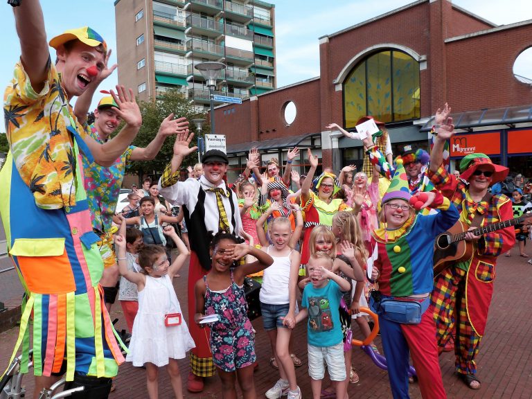 Hee doe Kloune dag in Veendam