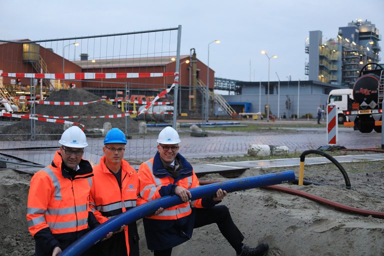 Aanleg waterstofleiding voor toekomstige waterstofbus